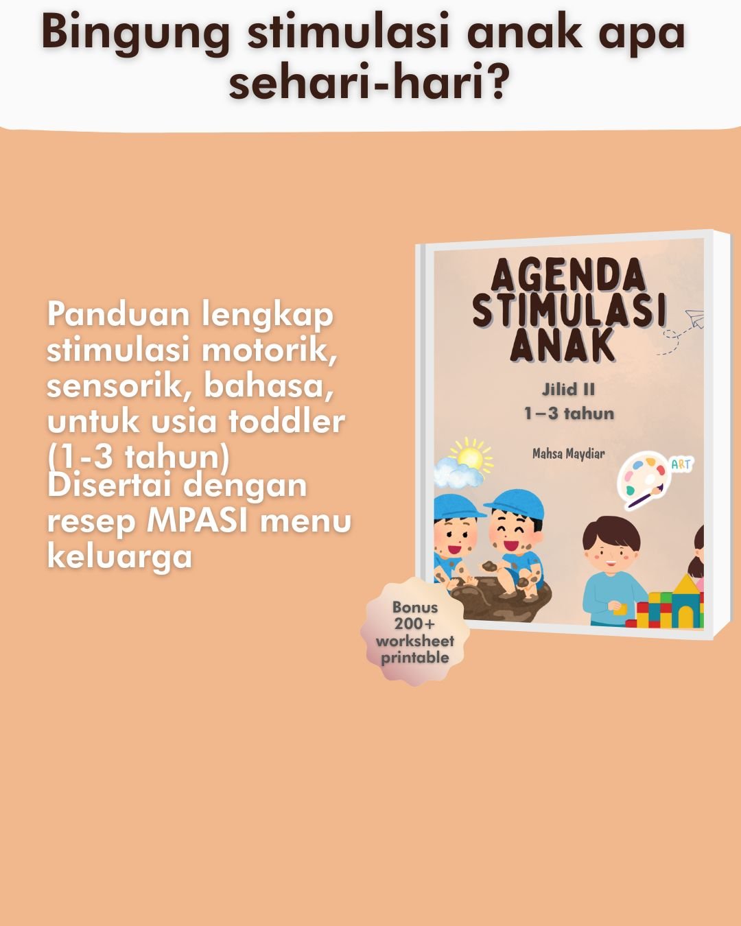 E-book Stimulasi anak usia 1–3 tahun (lanjutan)